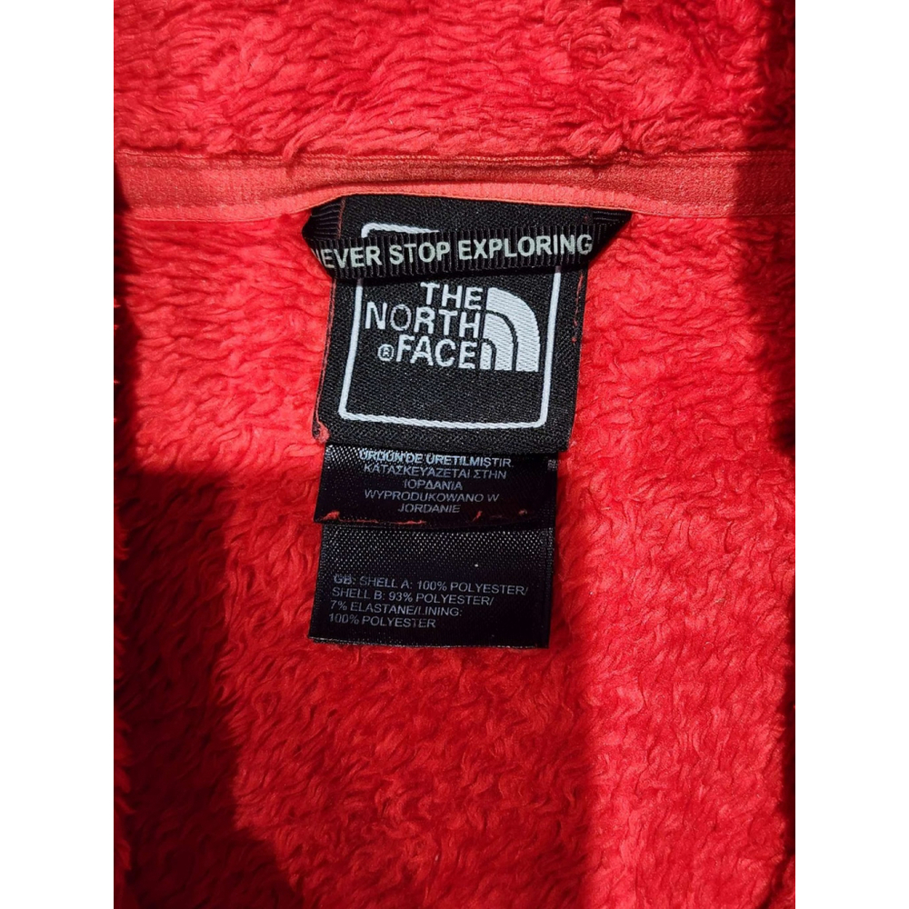The North Face Womens Fleece Jacket Full Zip Red M/M Jacket Used - Picture 4 of 10